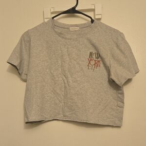 Full Tilt Crop Top With New York City Design